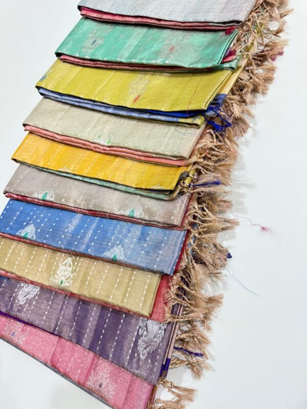 Dharmavaram Pattu Saree Pure Silk Zari Weaving Floral Border Rich Pallu With Blouse Piece