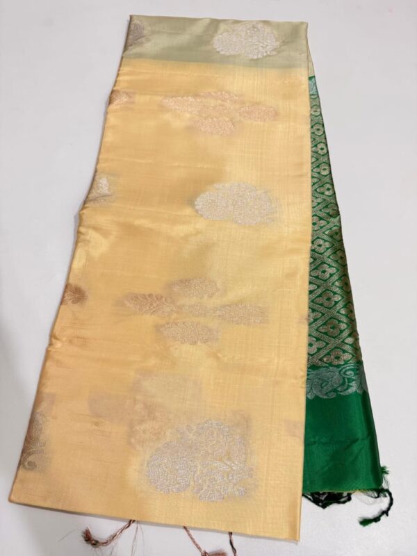 Dharmavaram Pattu Saree Pure Silk Zari Weaving Floral Border Rich Pallu With Blouse Piece