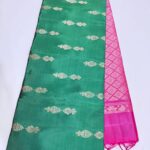 Dharmavaram Pattu Saree Cotton South Silk Pure Zari Border With Blouse Piece